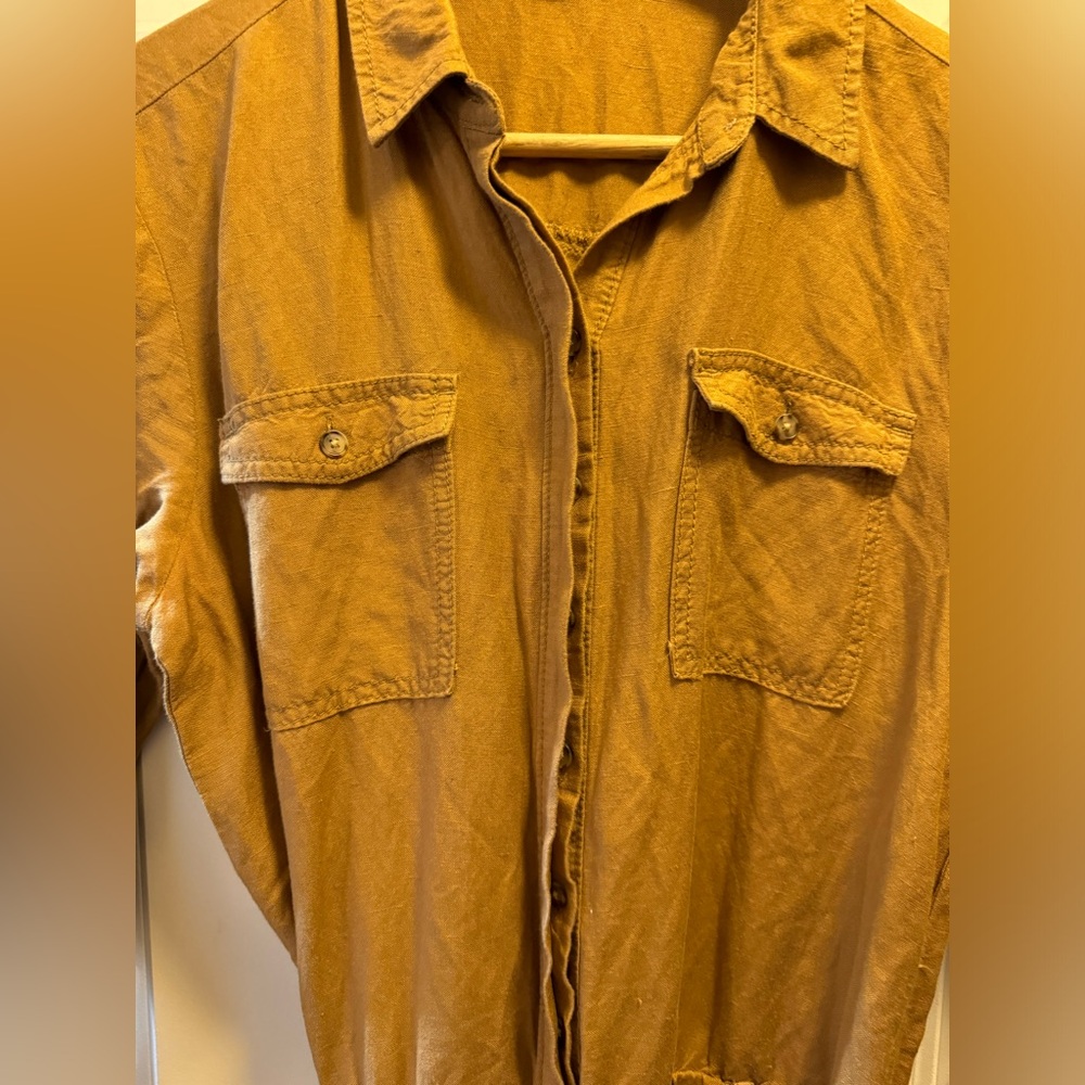 Loft linen jumpsuit size small